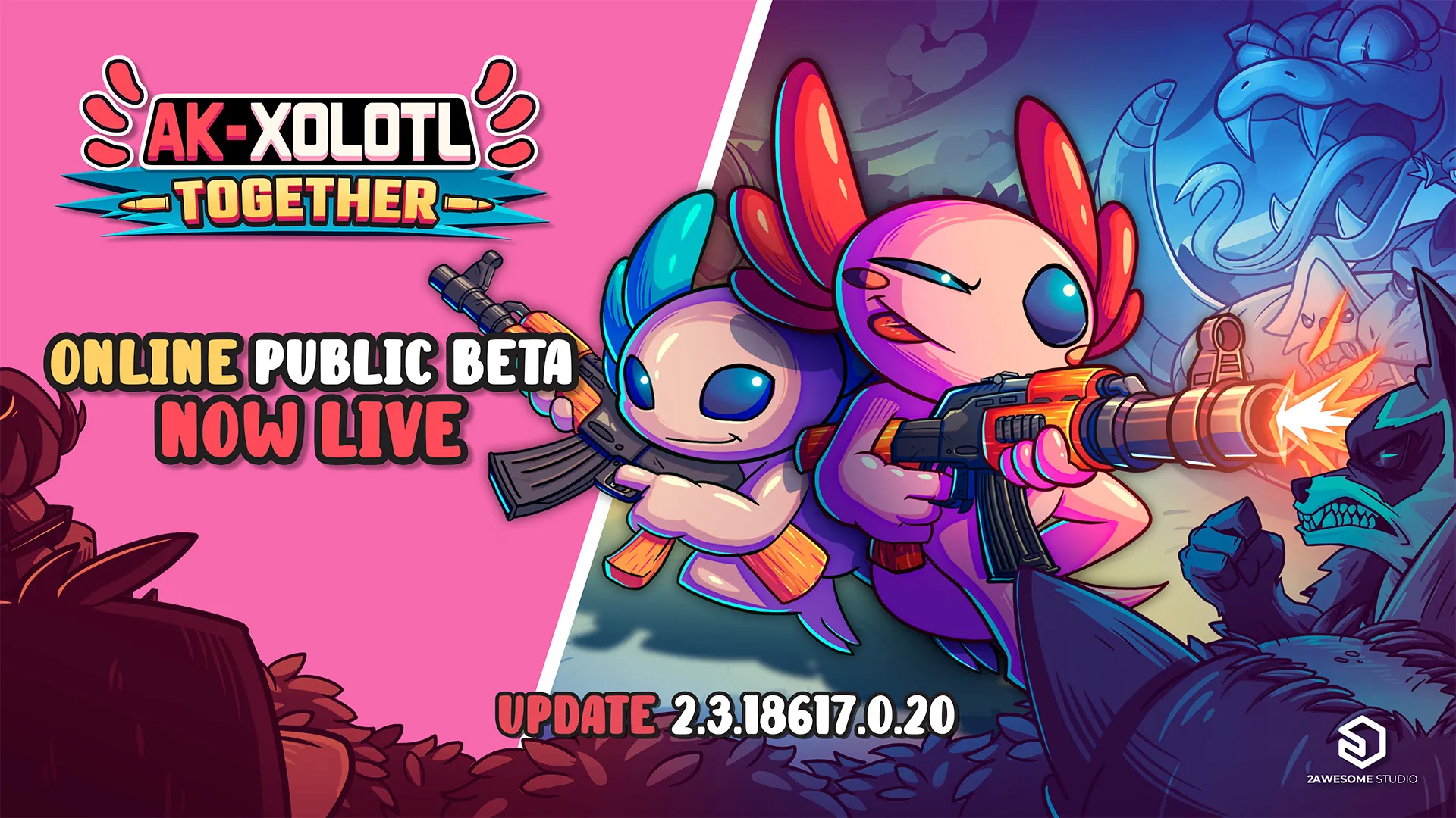 AK-xolotl: Together Online Co-op Beta is LIVE on Steam! 🔥 cover